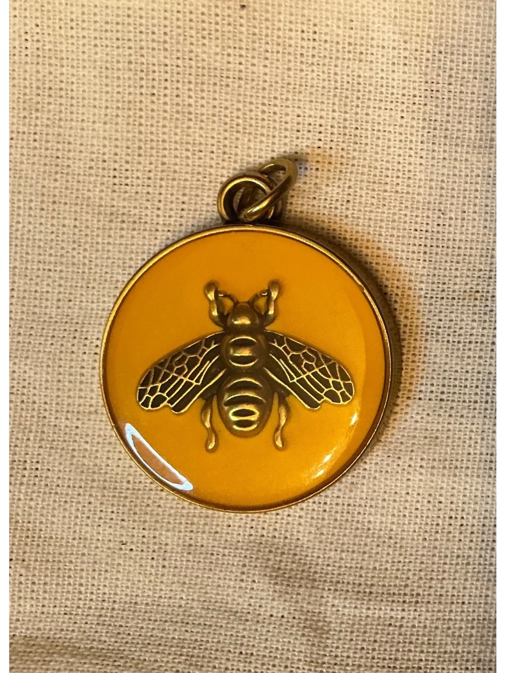 Gucci Yellow Bee Zipper Pull/Charm